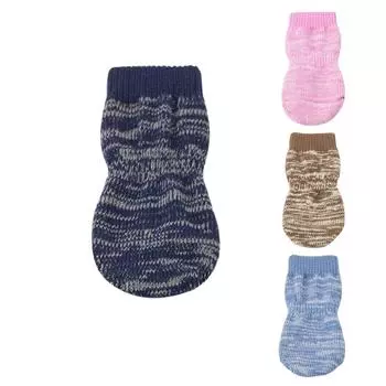 Защитные носки для лапок домашних животных, гидрофобные, для маленьких и средних собак, 4 шт. XXS коричневый