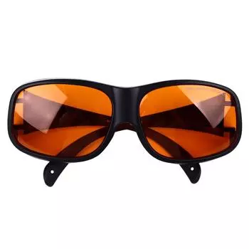 Защитные очки 190-490 нм черная оправа оранжевые линзы OD5 светоблокирующие защитные очки для глаз