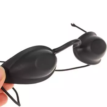 Защитные очки для глаз для лечения лазером IPL LED Uv Lamp Гибкая защита глаз от ультрафиолета Очки для загара в солярии Очки для загара чёрный