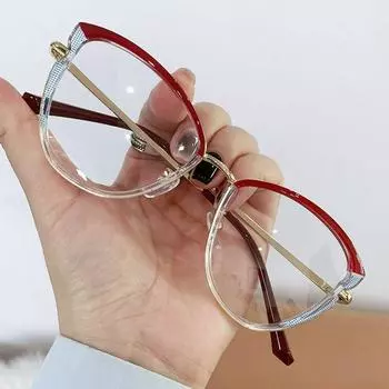 Защитные очки для глаз с защитой от синего света, металлическая оправа с блокировкой синих лучей, сверхлегкие оптические очки для женщин