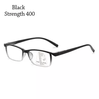 Защитные очки для глаз, винтажные прогрессивные мультифокальные очки для чтения с защитой от синего света, ультралегкие очки Strength 400