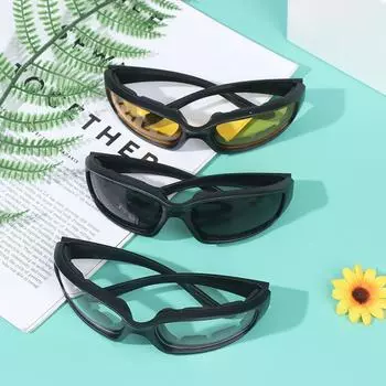 Защитные очки для мотоцикла, ветрозащитные пылезащитные очки, велосипедные очки жёлтый