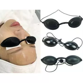 Защитные очки для загара IPL повязка на глаз Защита глаз Солярий Очки Повязка на глаза Защитные очки для пациентов при IPL, УФ-, инфракрасной светодиодной терапии чёрный