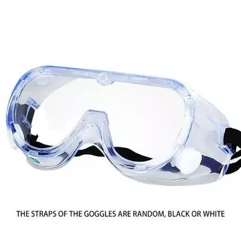 Защитные очки с широким полем зрения, регулируемые защитные очки с прозрачными линзами, противотуманные очки, мягкие и легкие защитные очки