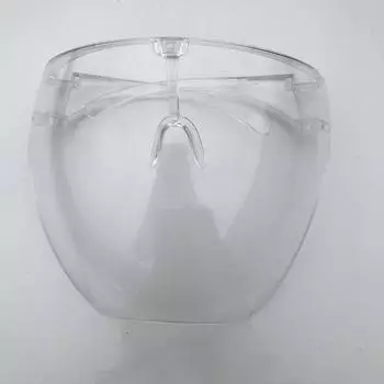 Защитные очки с защитой от запотевания, полностью закрывающие лицо, брызгозащитный козырек с регулируемым оголовьем для работы в лаборатории, езды на велосипеде, активного отдыха на открытом воздухе прозрачный