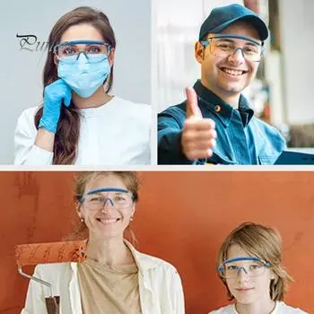 Защитные очки с защитой от запотевания. Удобные защитные уплотнения. Защита четкого зрения. Пыленепроницаемые очки для мужчин и женщин. королевский синий