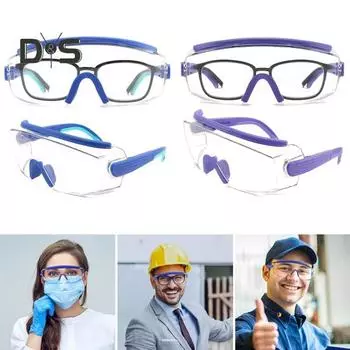 Защитные очки с защитой от запотевания. Удобные защитные уплотнения. Защита четкого зрения. Пыленепроницаемые очки для мужчин и женщин. королевский синий