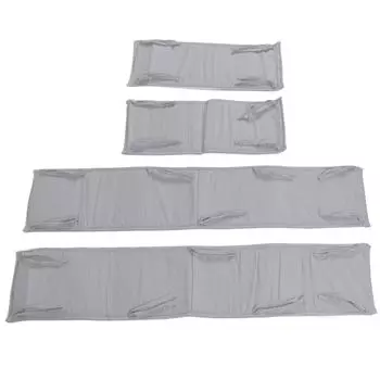 Защитные ограждения для детской кроватки, высокие ограждения для детской кроватки, боковые ограждения для детской кроватки серый