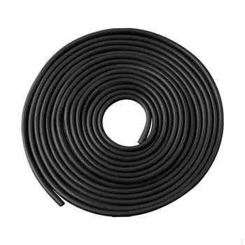 Защитные ограждения для краев двери автомобиля, защитная полоса для защиты от царапин, 5 м, универсальная U-образная защита для входа Black