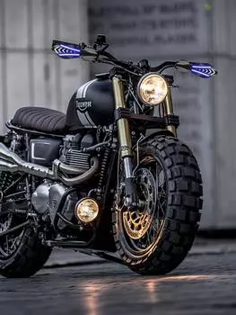 Защитные ограждения на руль для мотокросса, 1 пара водонепроницаемых мотоциклетных поручней со светодиодными плавными указателями поворота, защитный щит, ветрозащитный