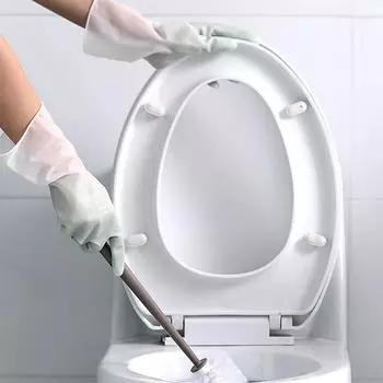 Защитные перчатки, инструменты для мытья посуды, чистящие средства, прочные кухонные перчатки, нескользящие, из ПВХ, резины, многоразовые, хозяйственные перчатки, 1 шт., ручная работа S