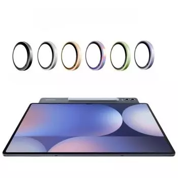 Защитные пленки для объектива задней камеры для Samsung Tab S10 Ultra Plus Заднее металлическое кольцо Стекло для TabS10+ Защитный чехол TabS10Ultra Samsung Tab S10 Plus чёрный