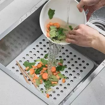 Защитные покрытия для раковин из смолы, антиблокировочный коврик для сушки посуды, коврик для слива раковины, овощи и фрукты Sink Drain Mat