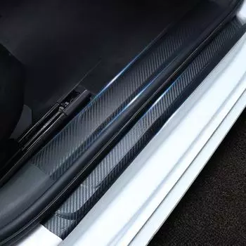 Защитные полоски из углеродного волокна 3D: Универсальные противоударные наклейки на двери и зеркала 3cm x 3m