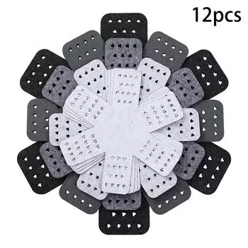 Защитные приспособления для кастрюль 12 шт. для штабелирования, разделители для кастрюль и горшков, 4 разных размера, чтобы не царапать защитные приспособления для посуды