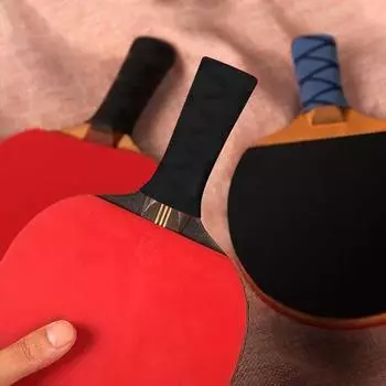 Защитные ручки для ракеток для пинг-понга, ручки для настольного тенниса, лента (черный)