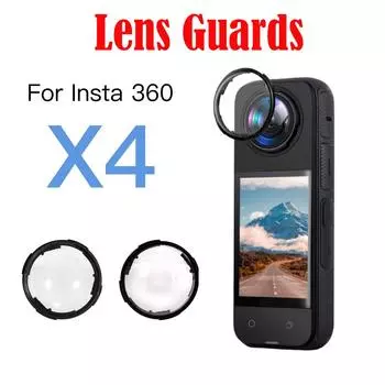 Защитные щитки для объектива спортивной камеры Insta360 X4, защитная крышка от царапин, вращающийся защитный объектив ПК, защитное зеркало, аксессуары
