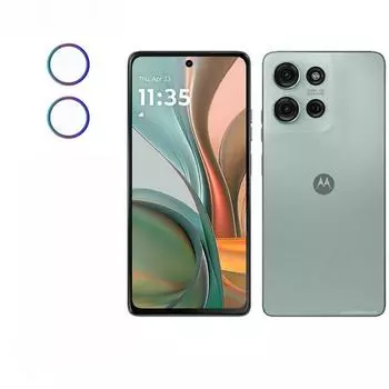 Защитные стекла для объектива задней камеры для Motorola Moto G75 G55 Заднее металлическое кольцо Стекло для MOTO MotoG75 MotoG55 Защитная накладка Чехол Moto G75 чёрный