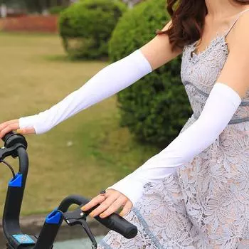 Защитные тонкие перчатки из ледяного шелка для летнего вождения и езды, закрывающие пальцы, свободные и модные для мужчин и женщин, анти-УФ-защитные перчатки для льда