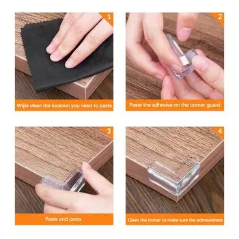 Защитные уголки безопасности Защитные ограждения Уголок безопасности Прозрачная мебель белый