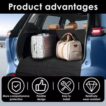 Защитный бампер автомобиля Коврики для багажника автомобиля Коврики для бампера с защелкивающимся дизайном Складные и простые в установке коврики для бампера седанов