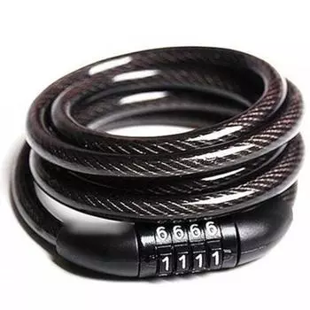 Защитный цепной замок с кодовым замком, прочный, надежный, для мотоцикла, горного велосипеда, велосипеда белый