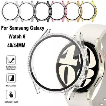 Защитный чехол 40/44 мм для Samsung Galaxy Watch 6 40 мм 44 мм Smart Watch silver-40mm