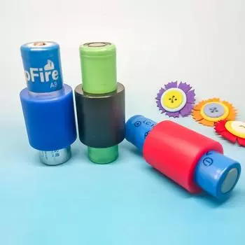 Защитный чехол-адаптер для цилиндрической батареи 18650 - 26650 из АБС-пластика для держателя батареи чёрный