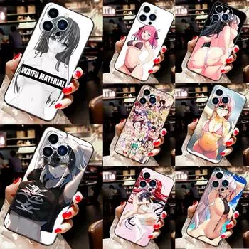 Защитный чехол Anime Summer Bikini Girls для iPhone 11 14 12 13 Pro Max Mini X XR XS Max 7 8 Plus SE 2020 Чехол для телефона iPhone 7