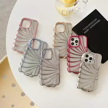 Защитный чехол Apple Electroplating Laser Paper для iPhone 11/12/13/14/15 Pro Max iPhone 12 Pro Max фиолетовый