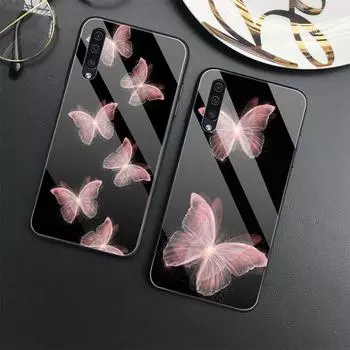 Защитный чехол-бабочка для Samsung Galaxy A71 A72 A70 A73 A53 A13 5g A03 A22 A21s A03 Core A42 A52, крышка из закаленного стекла For Samsung A01