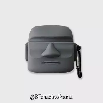 Защитный чехол BASEUS M2spro BASEUS M2 + Нишевый стиль Силиконовый M2s Ударопрочный BASEUS W04 Полное покрытие Уникальный мягкий чехол для мужчин и женщин Мода Baseus M2/M2 + Neutral Statues + Hook