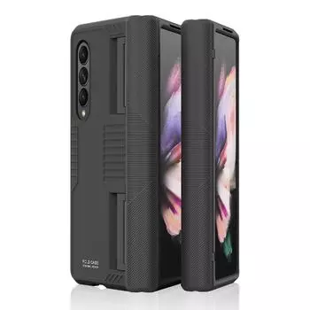 Защитный чехол без отпечатков пальцев для Samsung Galaxy Z Fold 3 Fold3 5g, противоударные чехлы-сумки для телефонов for Samsung Z Fold 3 темно-синий