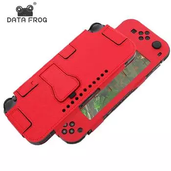 Защитный чехол Data Frog для игровой консоли Nintendo Switch, все включено, твердый чехол, защитный чехол, аксессуары красный