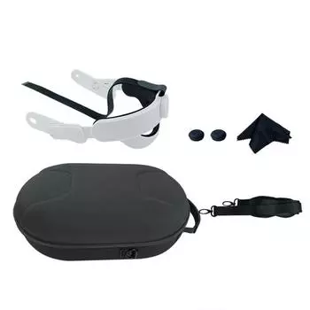 Защитный чехол для 3 аксессуаров гарнитуры Водонепроницаемая и ударопрочная сумка Ремни для оголовья, уменьшающие давление