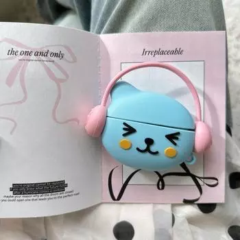 Защитный чехол для Airpods4 Защитный чехол Активное шумоподавление Apple 3-е поколение Чехол для Bluetooth-наушников Pro 2 Чехлы для наушников Корейский Милый Веселый Инс Apple Airpods Pro Pink earphones Queer]