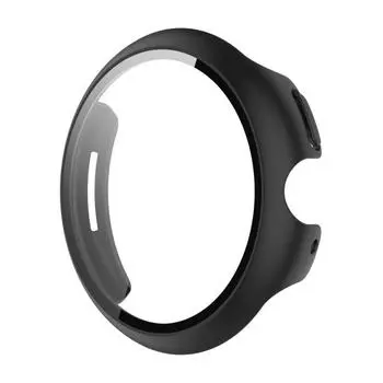 Защитный чехол для экрана часов, комплексная защита, ударопрочный, легко устанавливаемый, закаленный стеклянный чехол для Pixel Watch 3 чёрный