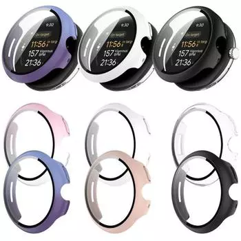 Защитный чехол для экрана часов, комплексная защита, ударопрочный, ударопрочный, простая установка чёрный