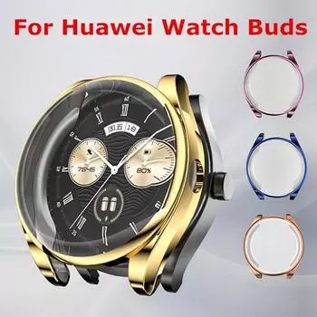 Защитный чехол для экрана для Huawei Watch Buds, мягкий чехол из ТПУ, бампер для смарт-часов, защитный чехол для Huawei Watch Buds Huawei Watch Buds прозрачный