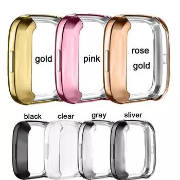 Защитный чехол для экрана Fitbit Versa 2 Versa 3 Versa Lite, 7 цветов, мягкий чехол из ТПУ, чехол для смарт-часов, устойчивый к царапинам аксессуар for versa 2 золотой