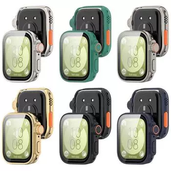 Защитный чехол для экрана с закаленным стеклом Smartwatch Frame Case Защитный чехол для экрана Huawei Watch Fit 3 As Ultra2 полуночно-синий