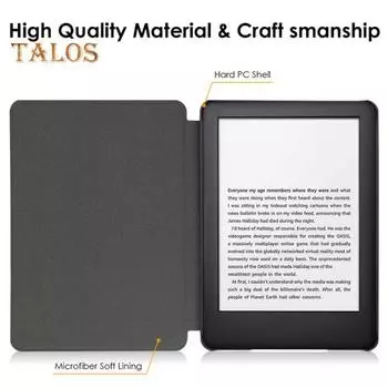 Защитный чехол для электронной книги, ударопрочный, устойчивый к царапинам, защитный чехол с функцией автоматического перехода в спящий режим и пробуждения, умный чехол для Kindle Paperwhite A чёрный