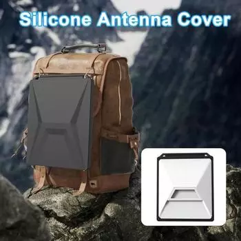 Защитный чехол для антенны с сотовой структурой, водонепроницаемый, ударопрочный, противоударный, силиконовый защитный чехол для Starlink Mini чёрный
