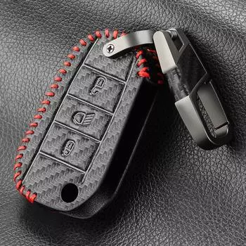 Защитный чехол для автомобильного ключа для Peugeot 208 308 408 508 2008 3008 4008 5008 для Citroen C3 C4 CACTUS C6 C8 Аксессуары чёрный