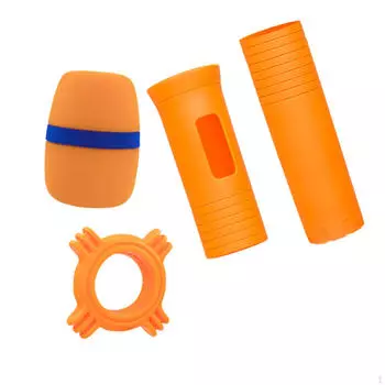 Защитный чехол для беспроводного портативного микрофона, аксессуары универсального размера, предотвращающие падение, предотвращающие столкновения оранжевый