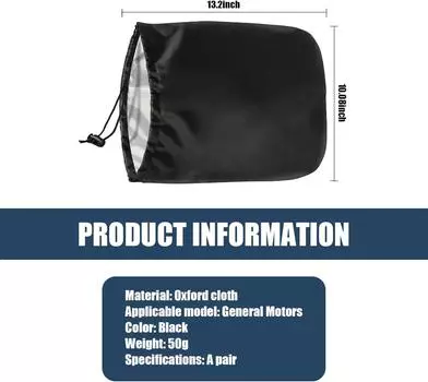 Защитный чехол для бокового зеркала заднего вида автомобиля, защитный чехол для бокового зеркала автомобиля, защита от замерзания, снега и дождя, универсальные автомобильные аксессуары