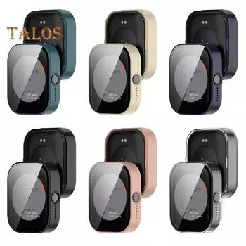 Защитный чехол для часов Защитная пленка для экрана от царапин Противоударный ударопрочный Полное покрытие Точные вырезы Полный чехол для CMF BY NOTHING розовый