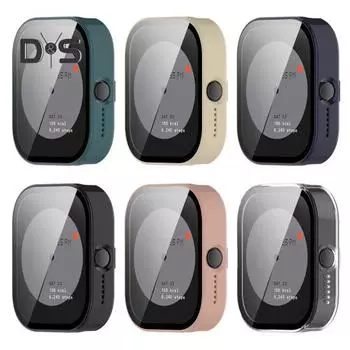 Защитный чехол для часов Защитная пленка для экрана от царапин Противоударный ударопрочный Полное покрытие Точные вырезы Полный чехол для CMF BY NOTHING розовый