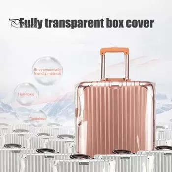 Защитный чехол для чемодана, гладкий, утолщенный, складной, водонепроницаемый, 20/24/28/30-дюймовый, ударопрочный, защитный чехол для багажа, пылезащитный, для багажа 20Inch A