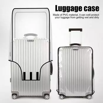 Защитный чехол для чемодана, гладкий, утолщенный, складной, водонепроницаемый, 20/24/28/30-дюймовый, ударопрочный, защитный чехол для багажника 20Inch A